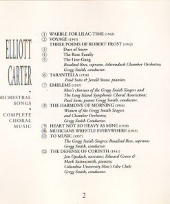 Elliott Carter - Rosalind Rees, The Gregg Smith Singers*-4