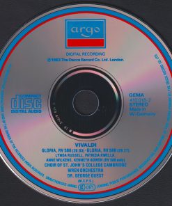Antonio Vivaldi, Lynda Russell, Patrizia Kwella, Anne Wilkens, Kenneth Bowen, St. John's College Choir, The Wren Orchestra, George Guest (2)-2
