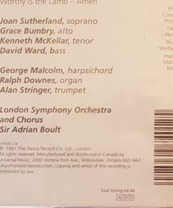 George Frideric Handel* - London Symphony Orchestra And Chorus*, Sir Adrian Boult-2