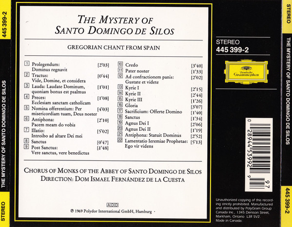 Chorus Of Monks Of The Abbey Of Santo Domingo De Silos*-1