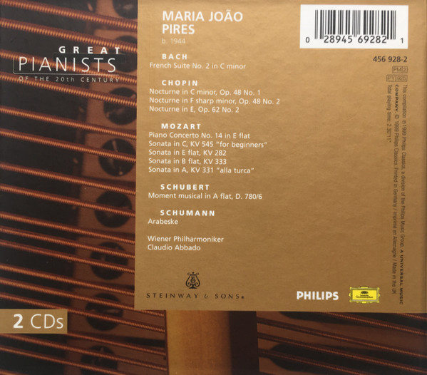 Maria João Pires, Johann Sebastian Bach, Frédéric Chopin, Wolfgang Amadeus Mozart, Franz Schubert, Robert Schumann-1