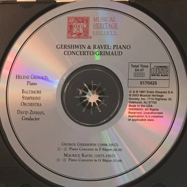 Hélène Grimaud / David Zinman / Baltimore Symphony Orchestra / George Gershwin / Maurice Ravel-2