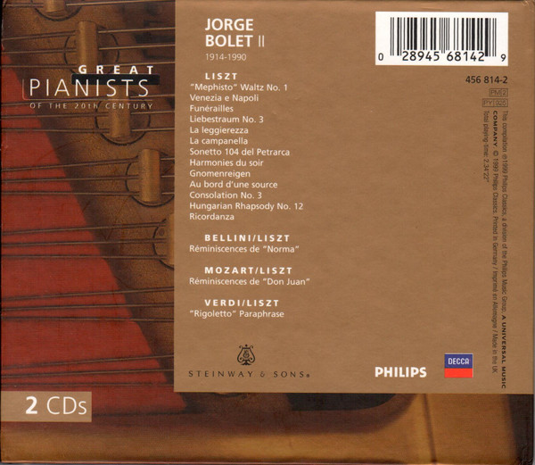 Jorge Bolet, Franz Liszt-1