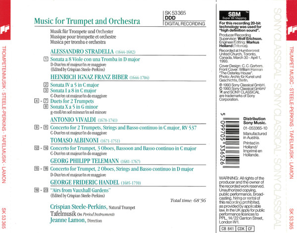 Crispian Steele-Perkins, Tafelmusik Baroque Orchestra, Jeanne Lamon-1