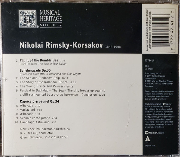 Nikolai Rimsky-Korsakov, New York Philharmonic-1