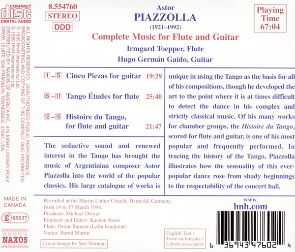 Astor Piazzolla, Irmgard Toepper, Hugo Germán Gaido-1