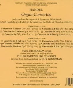 Georg Friedrich Händel - Paul Nicholson, Brandenburg Consort With Roy Goodman-1