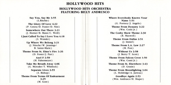 The Hollywood Hits Orchestra Featuring Billy Andrusco-3