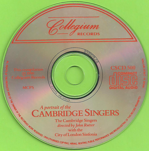The Cambridge Singers Directed By John Rutter With The City Of London Sinfonia-2