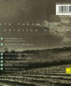 Toru Takemitsu : Paul Crossley (2) · Peter Serkin, London Sinfonietta · Oliver Knussen-1