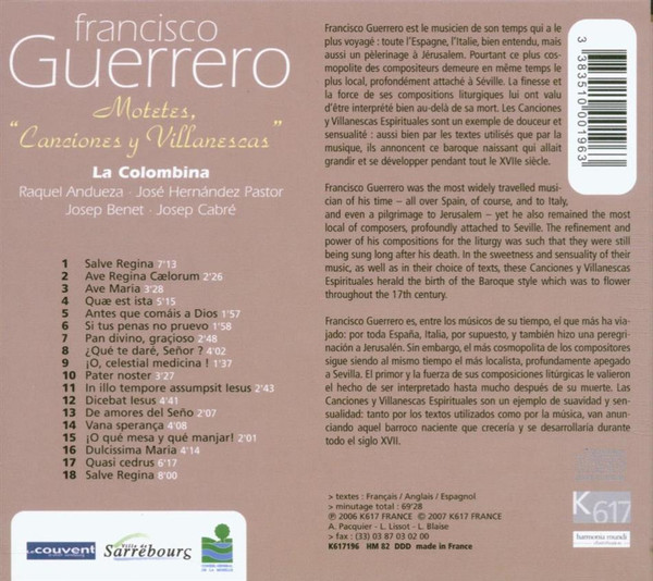 Francisco Guerrero - La Colombina-1
