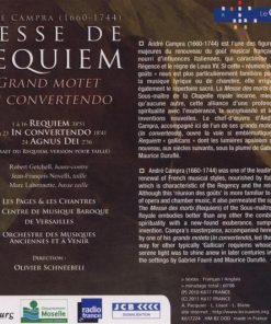André Campra - Robert Getchell, Jean-François Novelli, Marc Labonnette, Les Pages Et Les Chantres Du Centre De Musique Baroque De Versailles, Orchestre Des Musiques Anciennes Et À Venir, Olivier Schneebelli-1