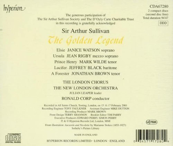 Sir Arthur Sullivan, Janice Watson, Jean Rigby, Mark Wilde (4), The New London Orchestra, Ronald Corp, Jeffrey Black, The London Chorus-1