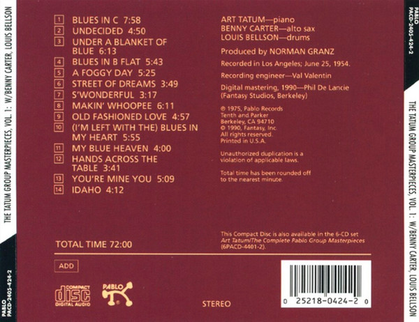 Art Tatum / Benny Carter / Louis Bellson-1