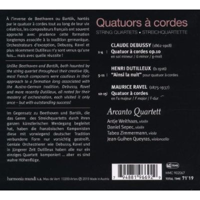 Claude Debussy, Henri Dutilleux, Maurice Ravel - Arcanto Quartett-1