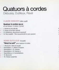 Claude Debussy, Henri Dutilleux, Maurice Ravel - Arcanto Quartett-3
