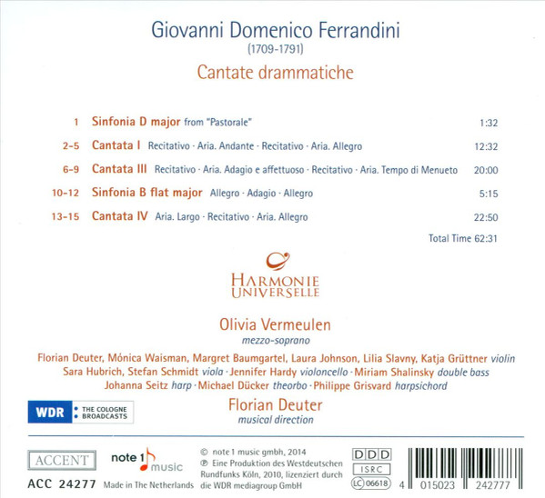 Giovanni Battista Ferrandini – Olivia Vermeulen · Harmonie Universelle · Florian Deuter-1