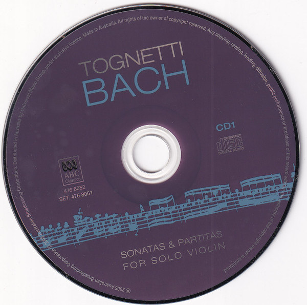 Richard Tognetti, Johann Sebastian Bach-3