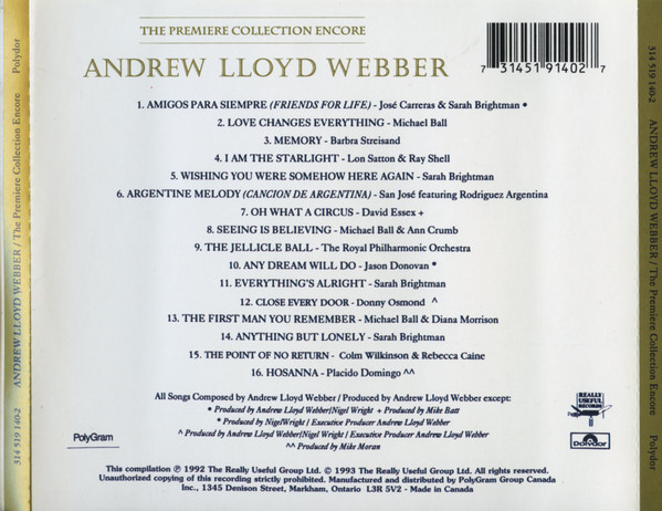 Various, Andrew Lloyd Webber-1