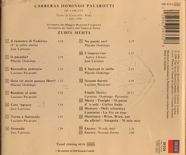 Carreras*, Domingo*, Pavarotti*, Mehta*-1
