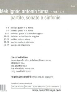 František Ignác Tůma – Concerto Italiano, Rinaldo Alessandrini-1
