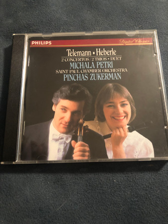 Georg Philipp Telemann, Anton Heberle, Michala Petri, The Saint Paul Chamber Orchestra, Pinchas Zukerman-0