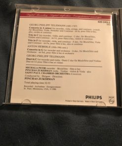 Georg Philipp Telemann, Anton Heberle, Michala Petri, The Saint Paul Chamber Orchestra, Pinchas Zukerman-1