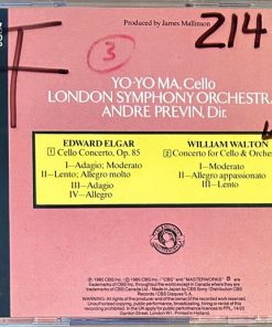 Sir Edward Elgar / Sir William Walton - Yo-Yo Ma, London Symphony Orchestra, André Previn-1