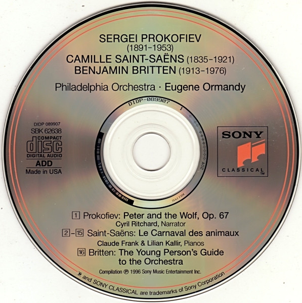 Philadelphia Orchestra* • Eugene Ormandy • Cyril Ritchard — Prokofiev* / Britten* / Saint-Saëns*-2