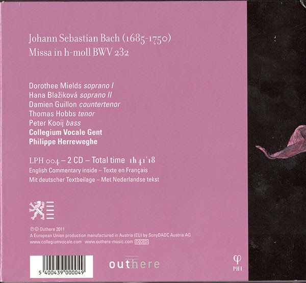 Johann Sebastian Bach · Collegium Vocale - Philippe Herreweghe-1