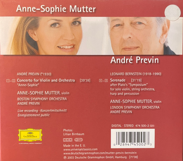 Anne-Sophie Mutter, André Previn, Leonard Bernstein-1