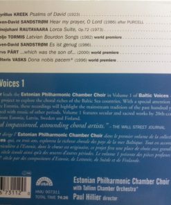 Various : Estonian Philharmonic Chamber Choir / Paul Hillier-1