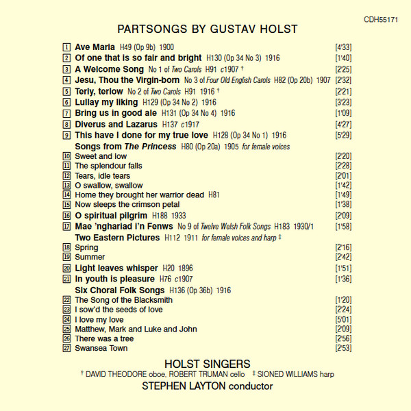 Gustav Holst - The Holst Singers, Stephen Layton-4