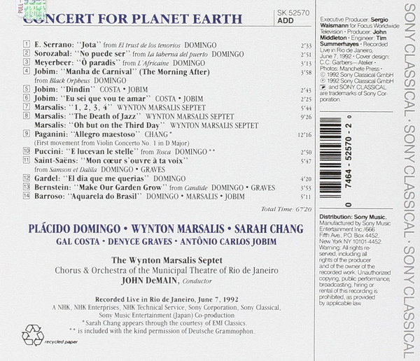 Placido Domingo, Wynton Marsalis, Sarah Chang, Gal Costa, Denyce Graves, Antonio Carlos Jobim-1