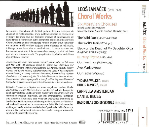 Leoš Janáček, Cappella Amsterdam, Daniel Reuss-1