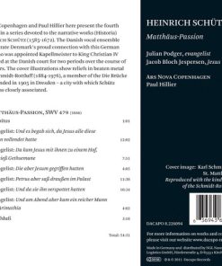 Heinrich Schütz - Ars Nova Copenhagen, Paul Hillier-1
