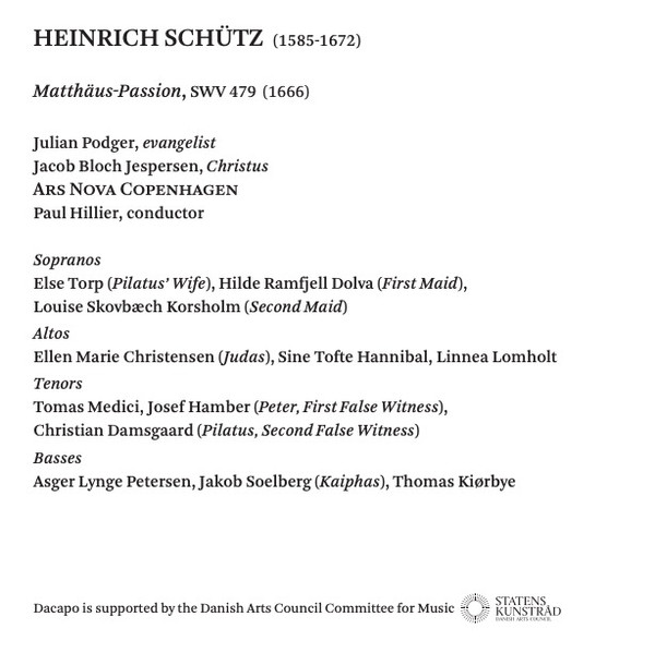 Heinrich Schütz - Ars Nova Copenhagen, Paul Hillier-2