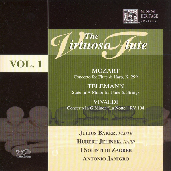 Wolfgang Amadeus Mozart, Georg Philipp Telemann, Antonio Vivaldi - Julius Baker, Hubert Jelinek, Zagrebački Solisti, Antonio Janigro-0