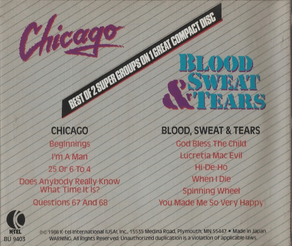 Chicago (2), Blood, Sweat And Tears-1