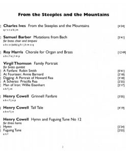 Barber* · Carter* · Cowell* · Glass* · Harris* · Ives* · Ruggles* · Thomson* - The London Gabrieli Brass Ensemble, Christopher Larkin-2