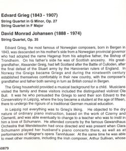 Edvard Grieg, David Monrad Johansen, Oslo String Quartet-4