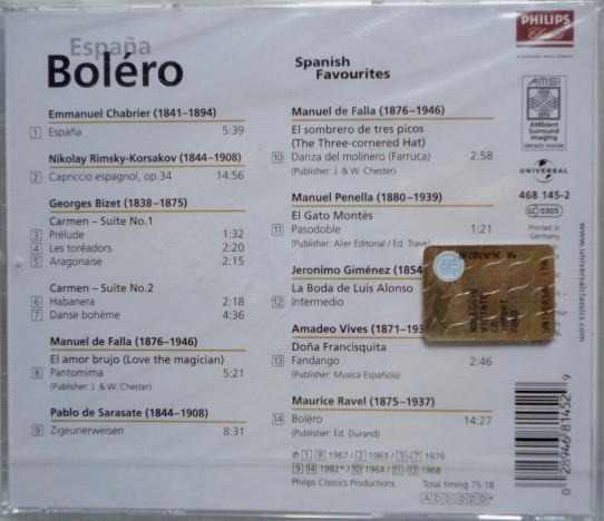 London Symphony Orchestra, Staatskapelle Dresden, Roberto Benzi, Claire Gibault, Igor Markevitch, Sir Neville Marriner-1