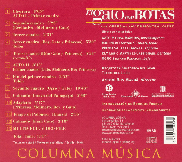 Xavier Montsalvatge, Symphony Orchestra Of The Gran Teatre Del Liceu De Barcelona, Antoni Ros-Marbà-1