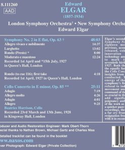 Edward Elgar* - Beatrice Harrison - London Symphony Orchestra / New Symphony Orchestra*-1