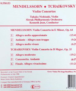 Felix Mendelssohn-Bartholdy, Pyotr Ilyich Tchaikovsky, Takako Nishizaki, Slovak Philharmonic Orchestra, Kenneth Jean-1