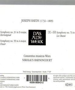 Joseph Haydn - Concentus Musicus Wien, Nikolaus Harnoncourt-1
