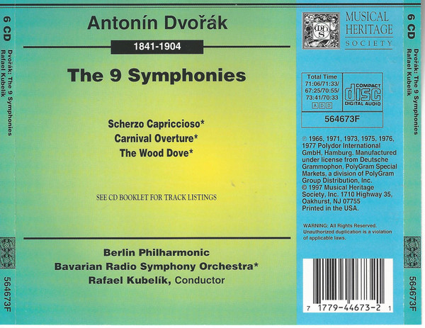 Dvořák* - Berliner Philharmoniker / Rafael Kubelik-2