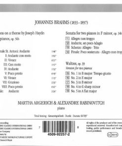 Brahms* - Martha Argerich, Alexandre Rabinovitch*-2