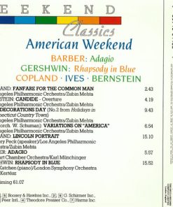 Barber*, Gershwin*, Copland*, Ives*, Bernstein*-3
