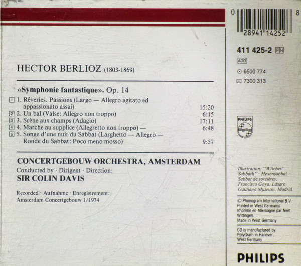 Berlioz* - Concertgebouw Orchestra, Amsterdam* - Sir Colin Davis-1
